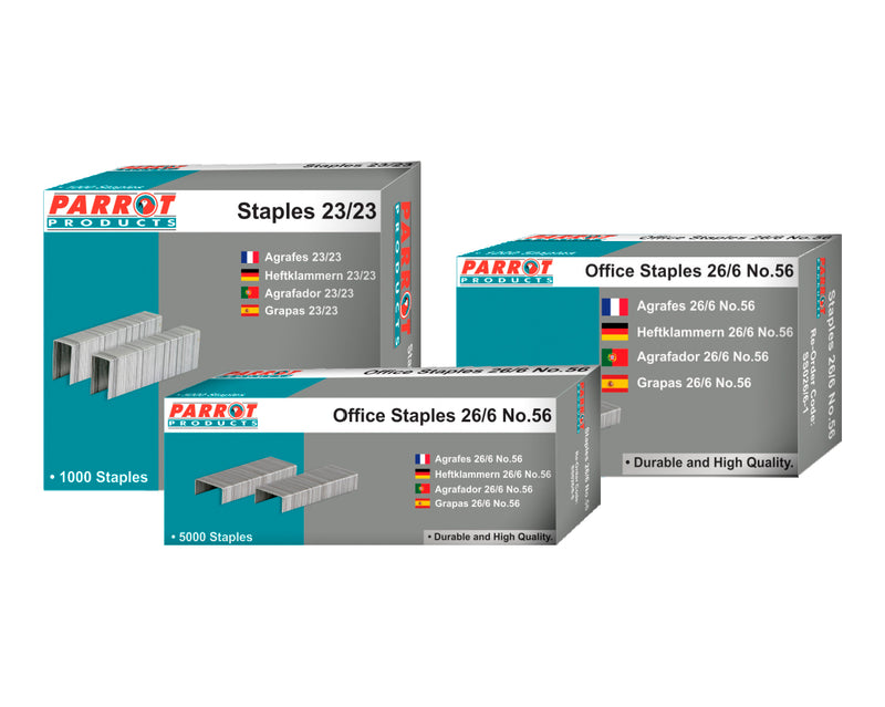 Staples (Staple Size: 26/6 - No.56 - Box of 5000 - 30 Pages)