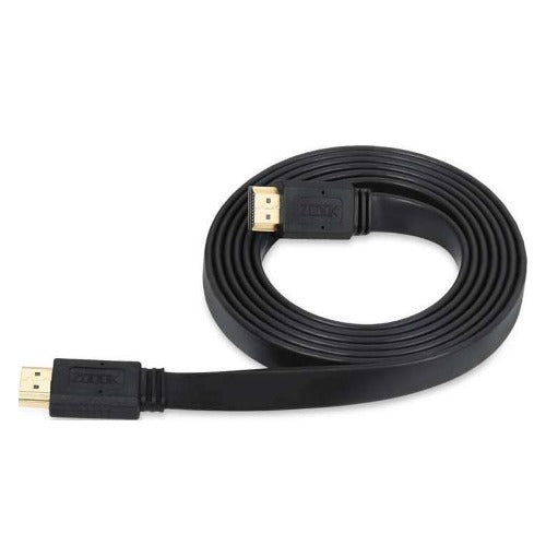 Ultra Flat High Speed HDMI Cable Gold Plated - (5 Meters) Supports 1080P, Ethernet, 3D, 4K | ZT-HDF3M | ZT-HDF5M