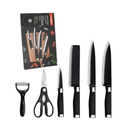 Black Stainless Steel Non Stick Knife 6 pcs