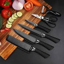Black Stainless Steel Non Stick Knife 6 pcs