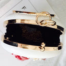 Minaudiere Clutch Bag with floral