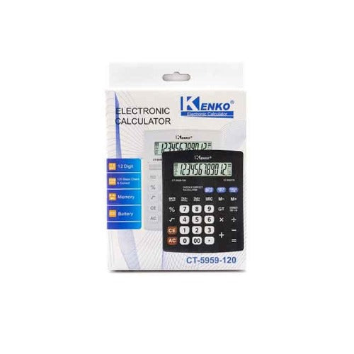 Electronic Calculator KENKO 12 DIGITS CT-5959-120