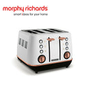 Morphy Richards Evoke Special Edition White and Rose Gold 4 Slice Toaster