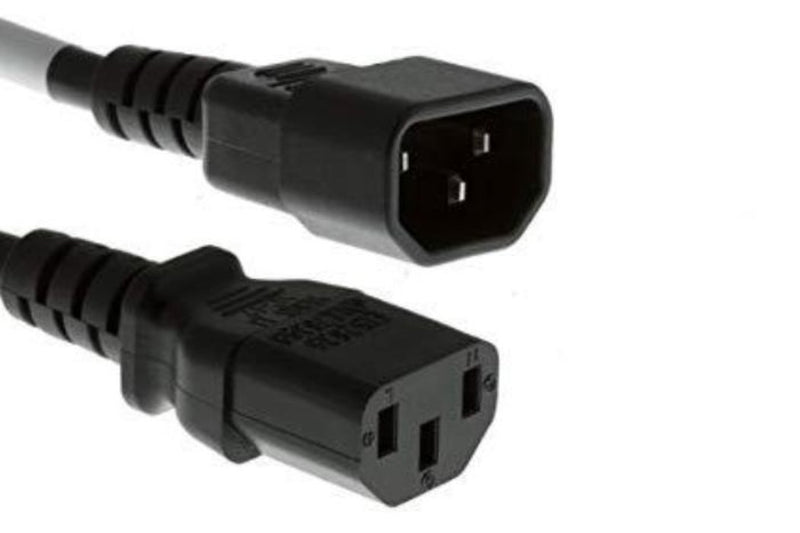 Computer power cable extender CPU/PDU Power Cord - C14 to C13 - 10 Amp