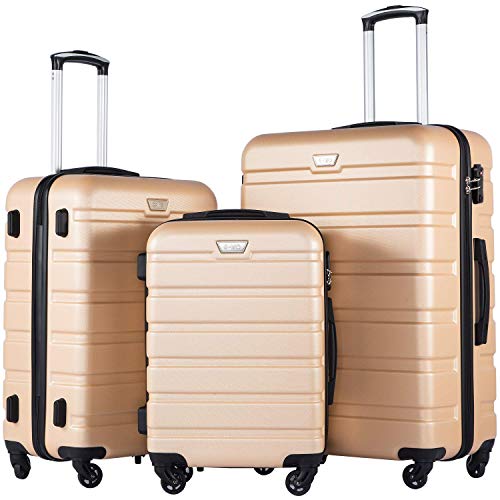 3 Piece Hard Expandable Spinner Luggage Set L-30 inch