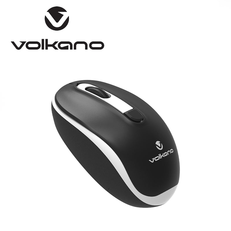 Volkano Jade Series Wireless Mouse - Black/White