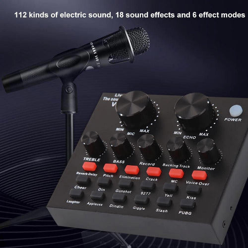 V8 Audio USB External Sound Card + Microphone