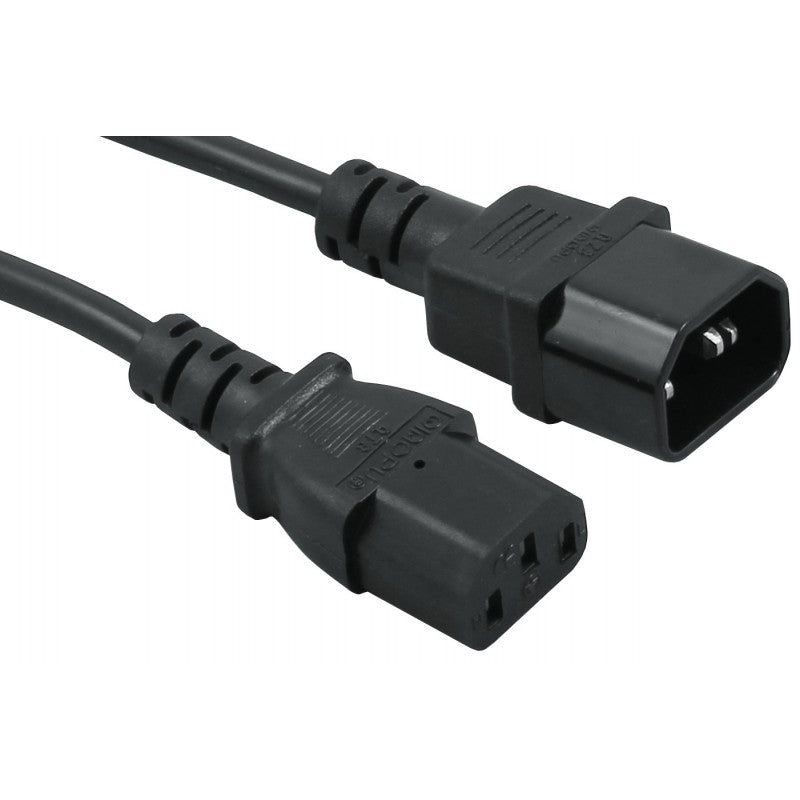 Computer power cable extender CPU/PDU Power Cord - C14 to C13 - 10 Amp