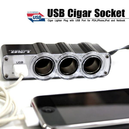 3in1 Car Socket