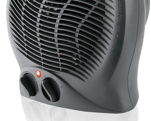 mellerware white/black floor fan heater